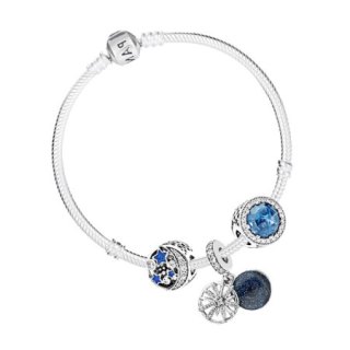 商品pandora潘多拉 时尚经典蓝色星空手链pdl0204 蓝色 18cm