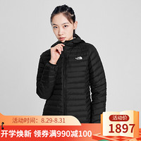 TheNorthFace北面羽绒服女户外保暖防泼水上新|4NFC JK3/黑色 S