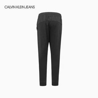 CK JEANS 2020秋冬新款 男装撞色LOGO合身版休闲裤 J316311 BEH-黑色 XL