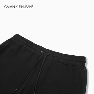 CK JEANS 2020秋冬新款 男装撞色LOGO合身版休闲裤 J316311 BEH-黑色 XL