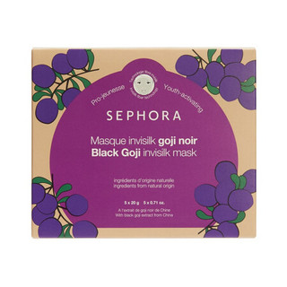 SEPHORA 丝芙兰 黑枸杞生机焕彩蚕丝面膜 20g*5片