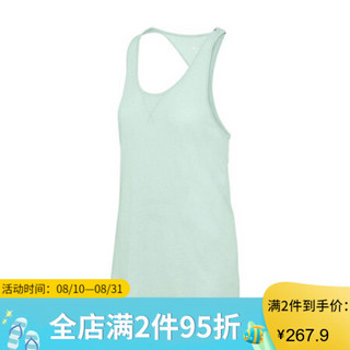 Champion冠军女款背心上衣Authentic纯色透气运动休闲W0823 Blue Spearmint 2XL