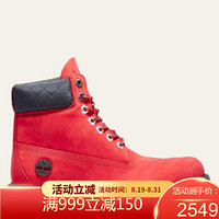 Timberland添柏岚男鞋NBA联名系带短靴马丁靴A2856610 Red Nubuck 8.5 M