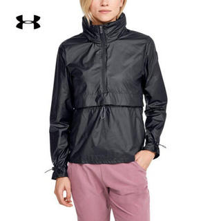 安德玛官方UA Impasse女子运动防护夹克Under Armour1350963 黑色001 M