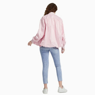 CK JEANS 2020春夏款 女装Logo单夹克外套J213851 TIR-粉色 M