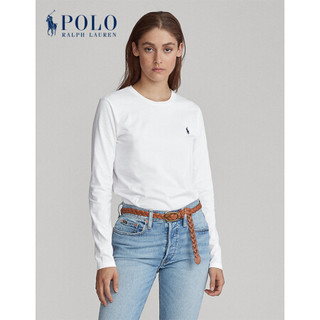 Ralph Lauren/拉夫劳伦女装 2020年春季平纹针织长袖T恤21368 100-白色 S