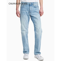 CK JEANS 2020春夏款男装 时尚破洞直筒牛仔裤CKJ035J314729 1AA-蓝色 29