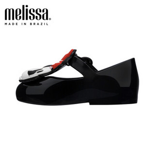 mini melissa 2020春夏新品迪士尼米妮合作款小童单鞋32733 黑色 内长18.5cm