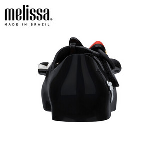 mini melissa 2020春夏新品迪士尼米妮合作款小童单鞋32733 黑色 内长18.5cm