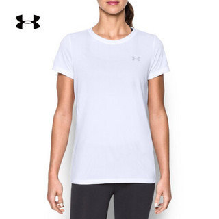 安德玛官方UA Tech女子运动短袖T恤Under Armour1277207 白色100 XXL