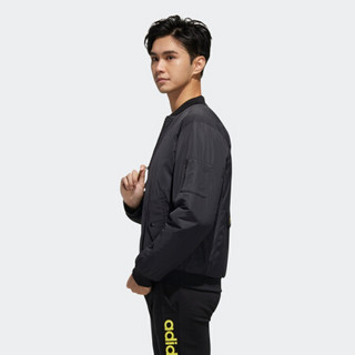 阿迪达斯官网adidas neo 男装冬季运动棉服FP7386 黑色/黄 A/XL(185/104A)