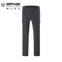 诺诗兰（NORTHLAND）软壳裤男2020新款户外防泼水男士加绒长裤子男  爵士灰色 175