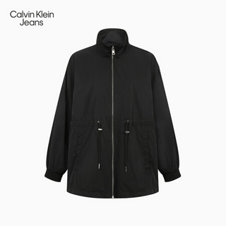 CK JEANS 2020秋冬新款 女装抽绳收腰时尚单夹克外套 J214689 BEH-黑色 XS