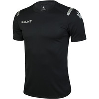 KELME卡尔美 短袖足球训练服男 速干运动背心篮球健身衣跑步t恤夏3891544 黑色 S/165