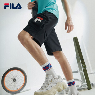 FILA 斐乐 FUSION系列 男士运动裤 T11M023801F-BK 深黑 XL