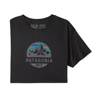 Patagonia巴塔哥尼亚男士T恤短袖休闲运动衣青年上衣39144 Black(BLK) M