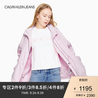 CK JEANS 2020春夏款 女装连帽休闲单夹克J213653 TA1-粉色 L