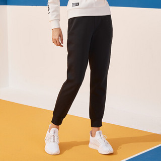 KELME/卡尔美 2020新款罗纹脚口运动裤休闲裤女束脚黑色长裤 黑色 XXL/175