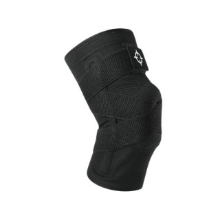 准者护膝篮球跑步训练男夏季薄款半月板关节保护运动护具装备黑色l