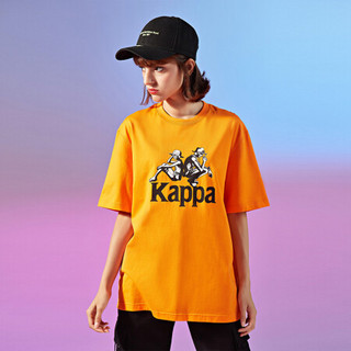 Kappa卡帕航海王俗海贼王联名短袖2020新款情侣男女运动T恤夏季休闲半袖K0AY2TD44G 鲜果橘-7605 XS