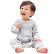 象宝宝（elepbaby）婴儿连体衣 小星星灰色80码 *3件