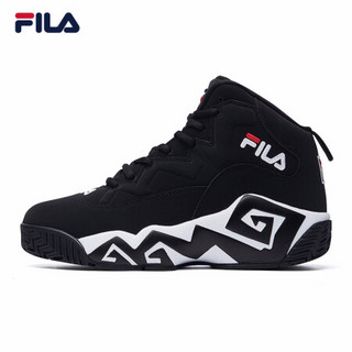 FILA（斐乐）官方 MB1 男子复古篮球鞋2020秋冬新款潮流休闲鞋男鞋 黑色-BK 39