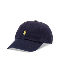 Ralph Lauren/拉夫劳伦男配 经典款卡其棉质运动帽 50001 B28-蓝色 ONE