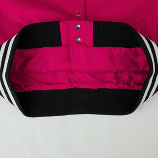 Kappa卡帕针织开衫2020新款秋女运动卫衣棒球衫休闲外套K0A62WK21 玫桃红-5505 XL
