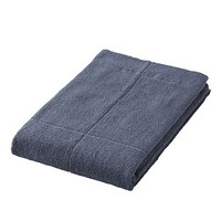 MUJI 棉绒 可再利用浴巾·薄型 毛巾 毛巾纯棉 海军蓝 70×140cm