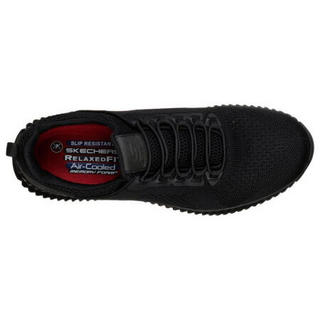 SKECHERS斯凯奇男鞋运动鞋休闲鞋防滑低帮飞织网面时尚轻便77188 Black 7/39.5码