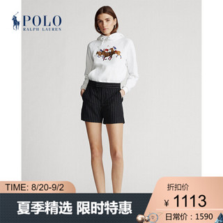 Ralph Lauren/拉夫劳伦女装 2020年春季细条纹亚麻布短裤21351 101-白色 6