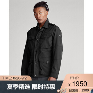 Ralph Lauren/拉夫劳伦男装 2020年春季四口袋牛津布夹克11868 001-黑色 S