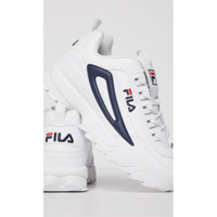 FILA 斐乐 Disruptor II颠覆者系列 男士休闲运动鞋 1FM00712-147 白/蓝