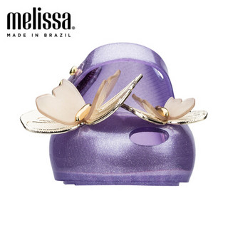 mini melissa梅丽莎2020春夏新品立体蝴蝶装饰可爱小童凉鞋32849 淡紫色 12