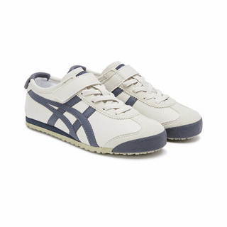 Onitsuka Tiger鬼塚虎中童鞋经典休闲鞋魔术贴男女MEXICO 66 PS 米黄色 33.5