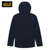 JackWolfskin狼爪官方软壳衣女20秋冬新款户外运动舒适防风防泼水连帽夹克外套5320181 5320181-1910/子夜蓝 L 175/100A