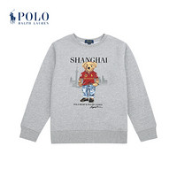 Ralph Lauren/拉夫劳伦男童 2020年早秋上海小熊起绒布运动衫33968 020-灰色 XL