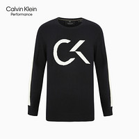 CK PERFORMANCE 2020秋冬新款 男装时尚撞色保暖针织衫 4MF0W303 007-黑色 L