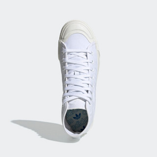 adidas Originals Nizza 中性运动帆布鞋 EF1885 白色 37