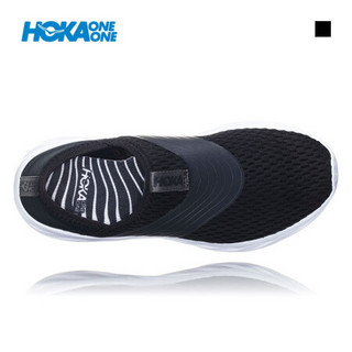 HOKA ONE ONE男奥拉ORA Recovery Shoe厚底透气运动鞋休闲舒缓鞋 黑色/幻影灰 US 9 /270mm
