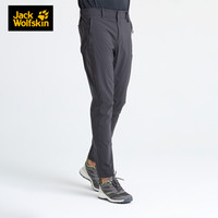JackWolfskin狼爪官方男裤秋冬新品户外轻薄舒适防晒透气冲锋裤长裤5021001 5021001-6350/深灰色 48 175/86A