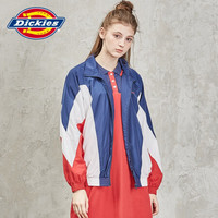 Dickies夹克 夹克衬衣 夹克女 薄外套女 立领 撞色拼接上衣 上衣女 时尚运动上衣 DK006042 浅海军蓝 XL