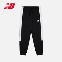 New Balance NB官方2020新款男款AMP03344运动长裤系带针织长裤简约logo印花 BK S