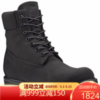 Timberland添柏岚男鞋靴子马丁靴6英寸帆布短靴A1LWM270 BLACK 12M/46