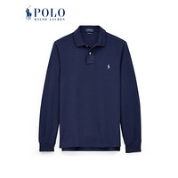 Ralph Lauren/拉夫劳伦男装 经典款纯色网布Polo衫 10251-C B82-海军蓝 XXL