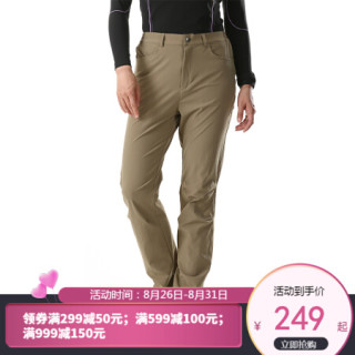 奔流 T0611N 速干 咖色 S-36 女款运动裤