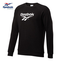 Reebok官方 运动经典 CL V UNISEX CREW 男女卫衣 GNC42 FK3372_黑色 A/L