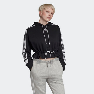 阿迪达斯官网 adidas 三叶草 CROPPED HOODIE 女装套头衫FN2790 如图 34