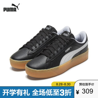 PUMA 彪马 官方 女子复古厚底休闲鞋 VIKKY 366805 黑色 02 37.5