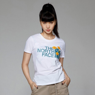 THE NORTH FACE 北面 女士户外T恤 4UDO-FN4 白色